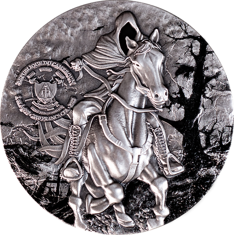 Cameroon 2025 2000 Francs  HEADLESS HORSEMEN - Chronicles of Enchantment: European Legends 2oz .999 Silver
