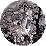 Cameroon 2025 2000 Francs  HEADLESS HORSEMEN - Chronicles of Enchantment: European Legends 2oz .999 Silver