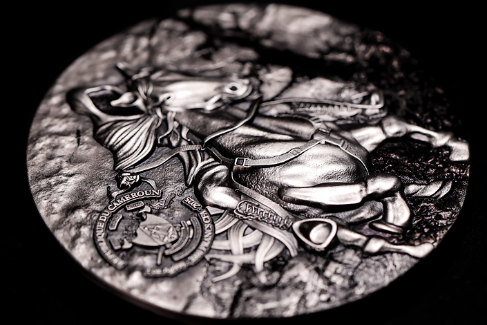 Cameroon 2025 2000 Francs  HEADLESS HORSEMEN - Chronicles of Enchantment: European Legends 2oz .999 Silver