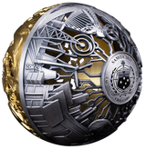 Samoa 2025 $5 NATURE AND TECHNOLOGY 2 Oz .999 Antiqued Silver Filigree Spherical Coin