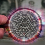 Samoa 2022 50 Cents CONSPIRACY THEORY Complete Coin Collection- 12 x 50mm Coins UV Ink, Antique SIlver .999 Plating, Cut Out Technique Illuminati