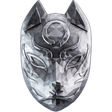 KOMSCO South Korea 2023 2023  Kitsune Japanese Traditional Mask 2oz .999 Silver Stacker Obverse