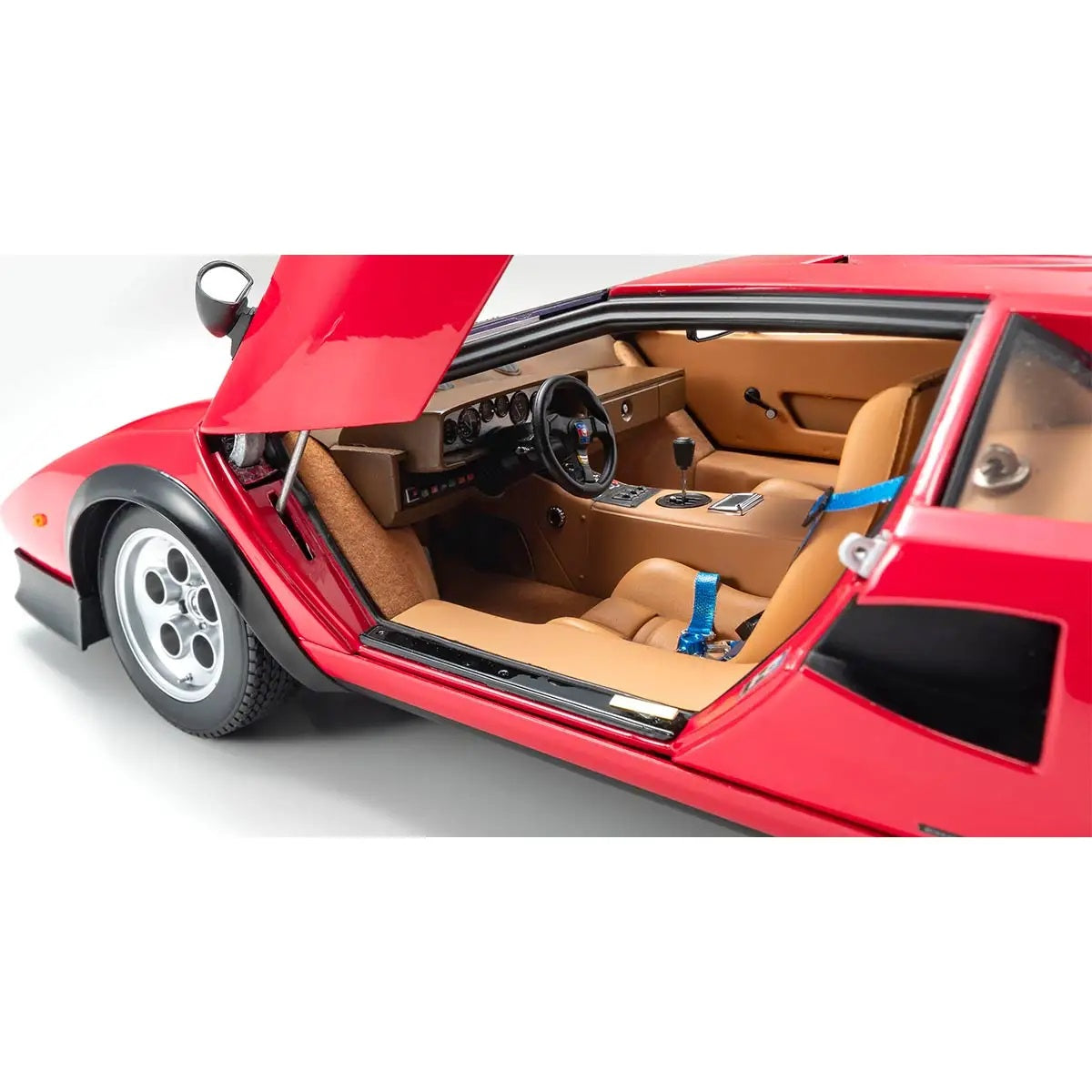 Lamborghini Countach Walter Wolf - Red - 1:12 Scale Diecast Model Car- The car that saved Lamborghini