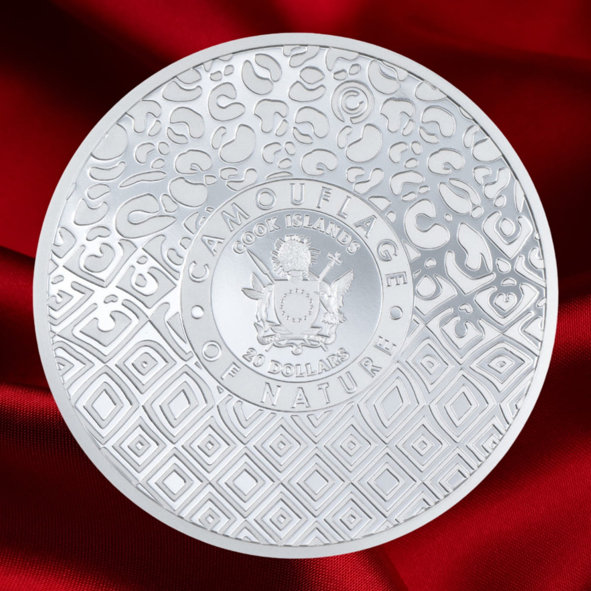 PRE-ORDER Cook Islands 2026 $20 TIGER Camouflage Of Nature 3 oz CIT Smartminting®