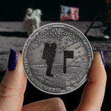 Samoa 2022 50 Cents CONSPIRACY THEORY Complete Coin Collection- 12 x 50mm Coins UV Ink, Antique SIlver .999 Plating, Cut Out Technique Moon Landing