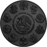 Mexico 2023 1 Onza SANTA MUERTE Gun Black Platinum 1 Oz .999 Silver Coin 100 Made!