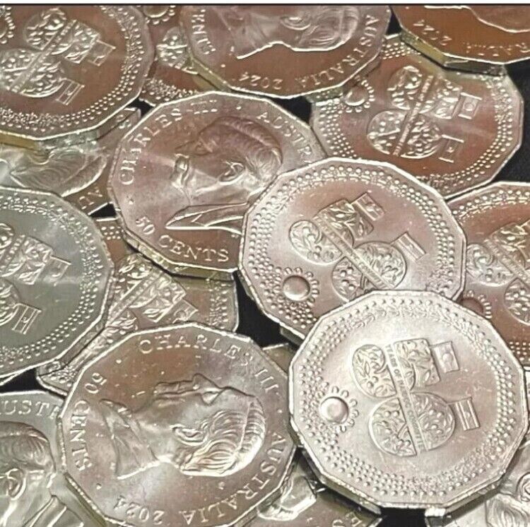 Australia 2024 50 cent NAIDOC 50th Anniversary Uncirculated RAM bags ($10 face Value) Royal Australian Mint
