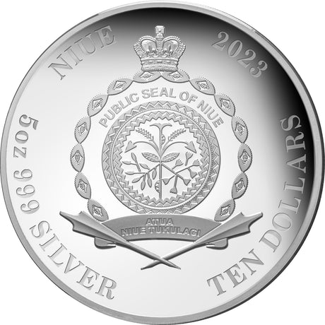 Niue 2023 $10 Australia’s Funnel-Web Spider Ultra High Relief 5oz .999 Silver Proof Coin 500 Minted 65mm