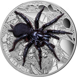 Niue 2023 $10 Australia’s Funnel-Web Spider Ultra High Relief 5oz .999 Silver Proof Coin 500 Minted 65mm