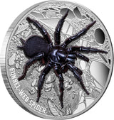Niue 2023 $10 Australia’s Funnel-Web Spider Ultra High Relief 5oz .999 Silver Proof Coin 500 Minted 65mm