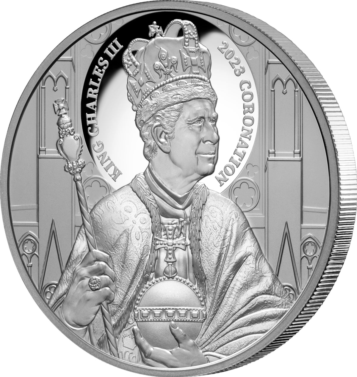 Niue 2023 $1 King Charles III Coronation 1oz .999 Silver Proof Coin