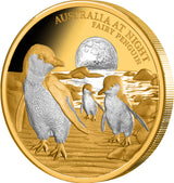 Niue 2024 $100 Australia at Night Fairy Penguins 1oz .9999 Gold Proof Coin