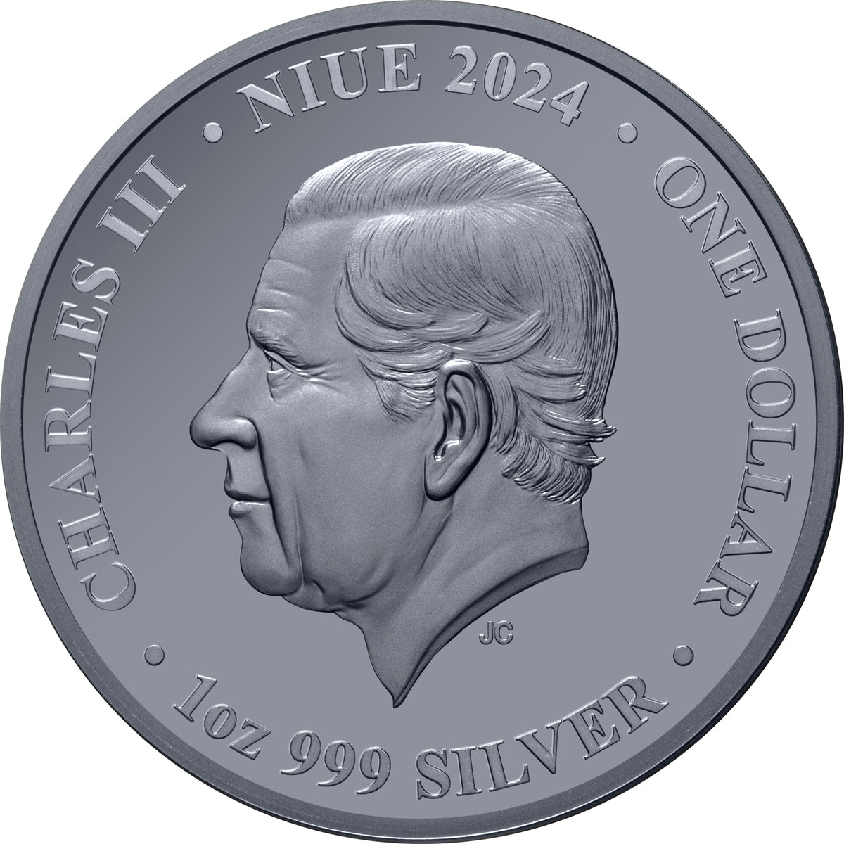 #111 CERTIFICATE Niue 2024 $1 Australia at Night Fairy Penguins 1oz Silver Black Proof Coin