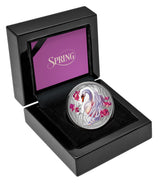 Niue 2024 $1 Seasons SPRING Swan 1oz .999 Silver Proof Coin Only 1000 Made