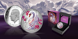 Niue 2024 $1 Seasons SPRING Swan 1oz .999 Silver Proof Coin Only 1000 Made