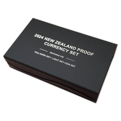 New Zealand 2024 $1 Dark Sky Light Sky 2 x 1/2 oz .999 Silver Colorized Proof Currency Set
