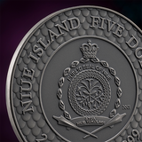 Niue 2024 PINK PEARL AND DRAGON DIVINE PEARLS 2 oz Silver Coin