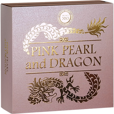 Niue 2024 PINK PEARL AND DRAGON DIVINE PEARLS 2 oz Silver Coin
