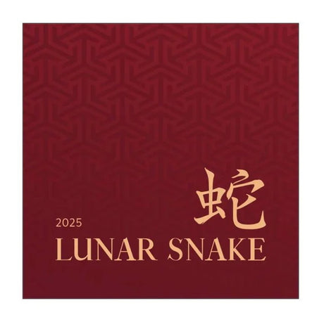 #838 CERTIFICATE Niue 2025 $1 Lunar Year of the Snake Gold-plated 1oz Silver Black Proof Coin