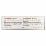 A rectangular printed card or label with German text, shown against a plain white background. The card has a light beige/cream base with brown and black text, and appears to be the product itself rather than an auxiliary chart or instruction image.