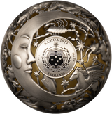 Samoa 2024 SUN AND MOON Filigree Spherical  .999 2 Oz Silver Coin