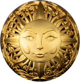 Samoa 2024 SUN AND MOON Filigree Spherical  .999 2 Oz Silver Coin