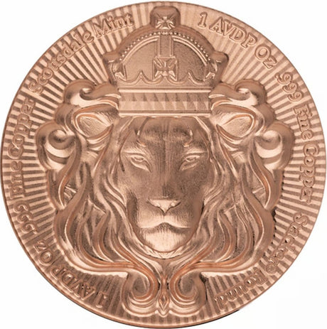 United States of America 2026 TUBE of 20 x 1 AVDP oz Copper LION STACKER Scottsdale Mint Concave