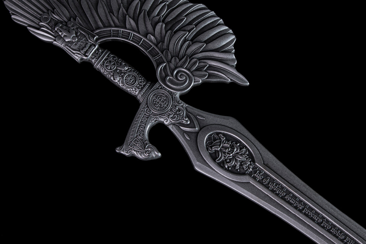 KOMSCO South Korea 2024 SWORD OF SAINT GABRIEL (Single handed Sword) - Angel Sword Antique Silver Stacker