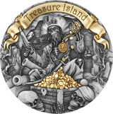 Cameroon 2024 2000 Francs CFA TREASURE ISLAND 2oz .999 Silver
