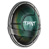 Green and gray helmet with 'TMNT' logo on a white background