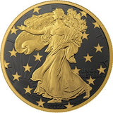 United States of America 2023 $1 American Eagle Golden Ring 1 oz .999 Silver 2