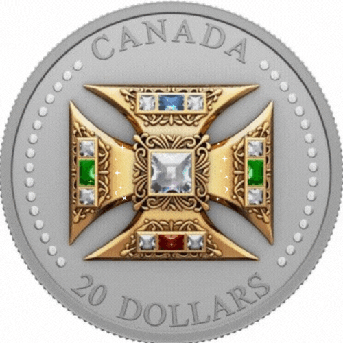 Canada $20 2023 St. Edward’s Crown Proof 1oz .9999 Silver coin