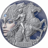 Cameroon 2023 2000 Francs CFA Valkyrie Femina Bellator 2 Oz Silver Coin 500 Made