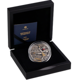 Liberia 2024 $5 The Bounty Hunter - 2oz .999 High Relief .999 Antique Silver Coin
