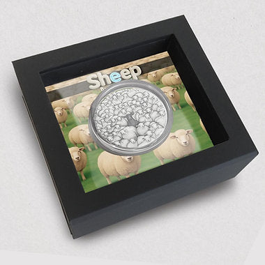 Niue 2025 $2 SHEEP B-Different High Relief 2 oz .999 Antique Silver Coin