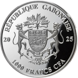 Gabon 2025 1000 Francs  SAN PIETRO IN VATICANO Full Sculpture 1 Oz Silver Coin
