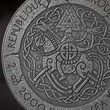 Cameroon 2025  2000 Francs CFA HARALD FAIRHAIR The Way to Valhalla 2 oz .999 Antique Silver