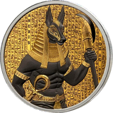 Benin 2024 1000 Francs  ANUBIS Golden Darkness of Egypt 1 Oz .999 Silver Coin