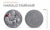 Cameroon 2025  2000 Francs CFA HARALD FAIRHAIR The Way to Valhalla 2 oz .999 Antique Silver