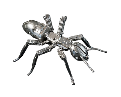 Cameroon 2025 500 Francs CFA MECHANICAL ANT 3D .925 Antique Silver Coin