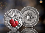 Cameroon 2026 2000F Eternal Love Celestial Beauty 1 oz .999 Antiqued Silver Coin