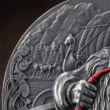 Cameroon 2024 2000 Francs CFA Leif Eriksson  - The Way to Valhalla - 2oz .999 Silver Coin