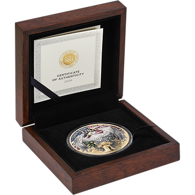 Niue 2026 $5 UNITED WE STAND 250 Years of U.S. Independence 2oz .999 Antique Silver