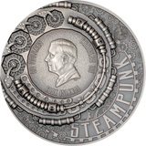 Cook Islands 2025 $20 AVIATION Steampunk 3oz .9999 Antique Silver Coin CIT Smartminting®