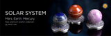 Ghana 2024 10 Cedis EARTH Solar System 2 oz Antique  Silver Coin Stand & Removable Lapis Lazuli Planet Earth