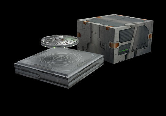 Cameroon 2024 1766 Francs CFA UFO MP-1766 7oz .999 Antique Silver Levitating Coin Base Coin and Box