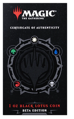 PRE-ORDER Samoa 2024 $5 Magic: the Gathering Beta Black Lotus 1 oz Silver Coin