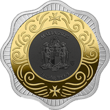 Decorative coin with gold and silver design, featuring 'Malta 2023' text.