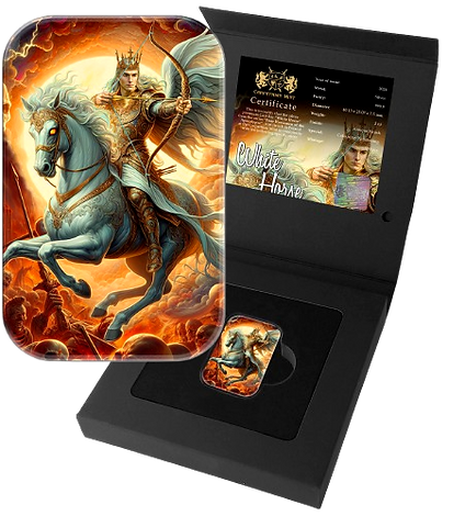 2024 White Horse - Four Horsemen of the Apocalypse - 2 oz 999.9 silver cast bar
