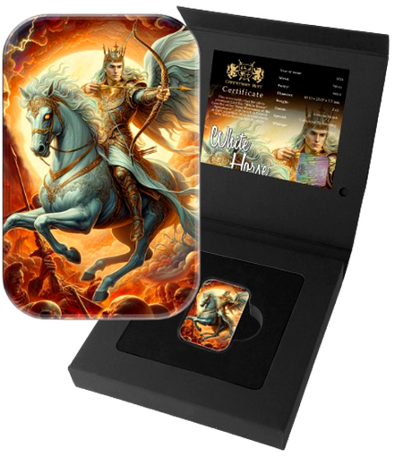 2024 White Horse - Four Horsemen of the Apocalypse - 2 oz 999.9 silver cast bar